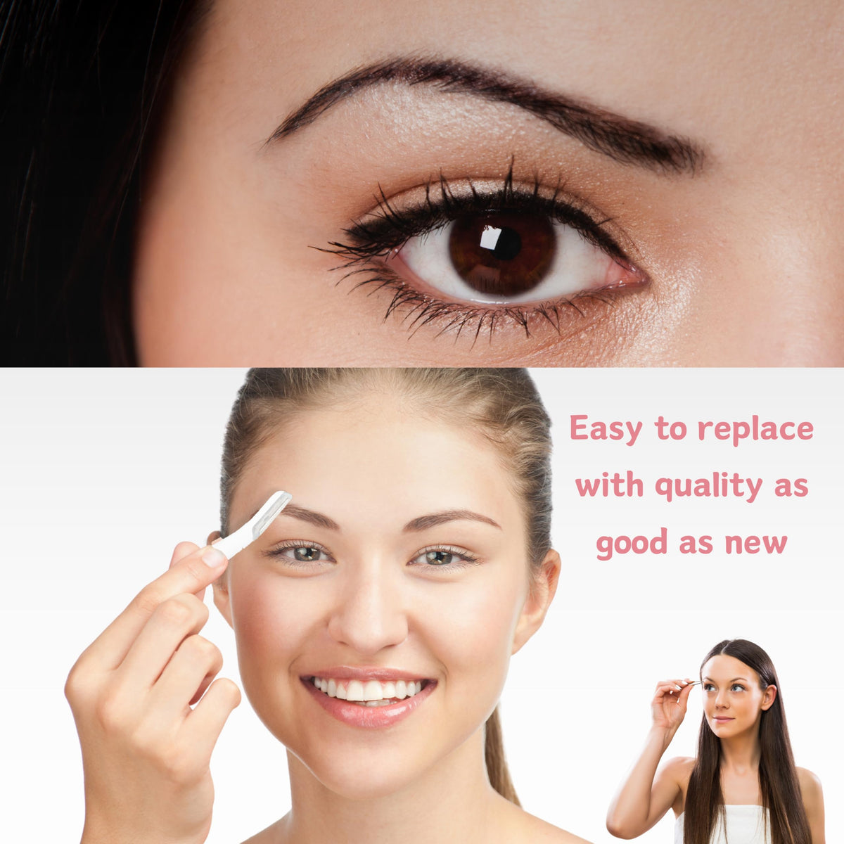High quality stainless steel facial hair removal blades