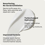 Close up view of the packaging for AmLactin rapid relief restoring body cream alternative tub layout.