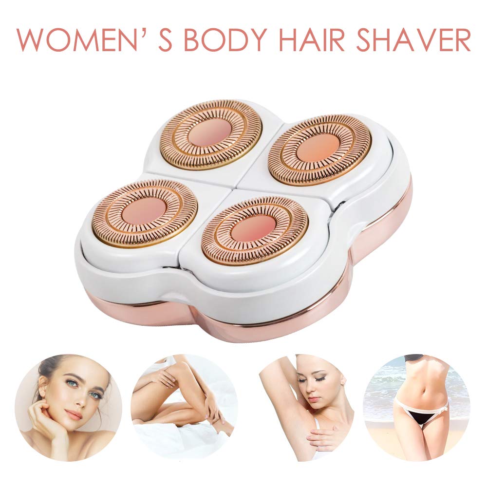 Two pack of Tuokiy replacement heads for electric leg shavers