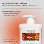 Advanced Clinicals Vitamin C Cream Spa Size Jar Texture Close Up