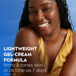Authentic NIVEA skin firming formula with vitamin C text