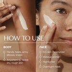 Weleda Skin Food cream tube lifestyle application view