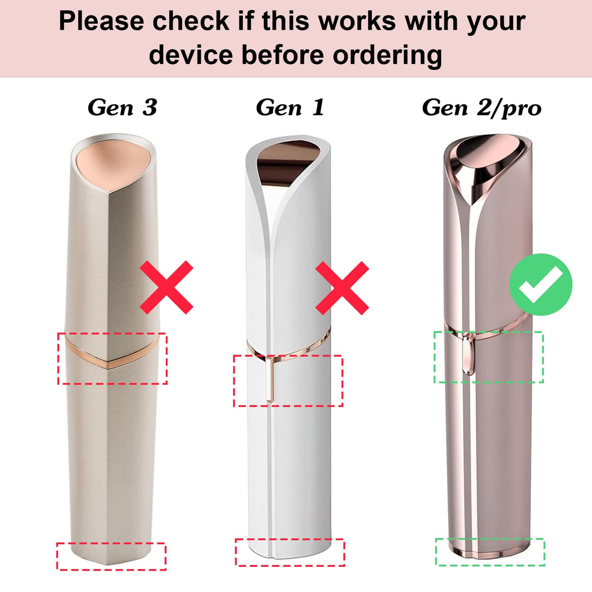 Tuokiy 18k gold plated gen 2 replacement blades for women