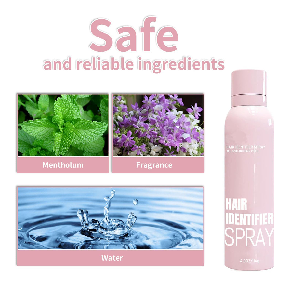 SHARPNAL face hair identifier mist spray mechanism detail view