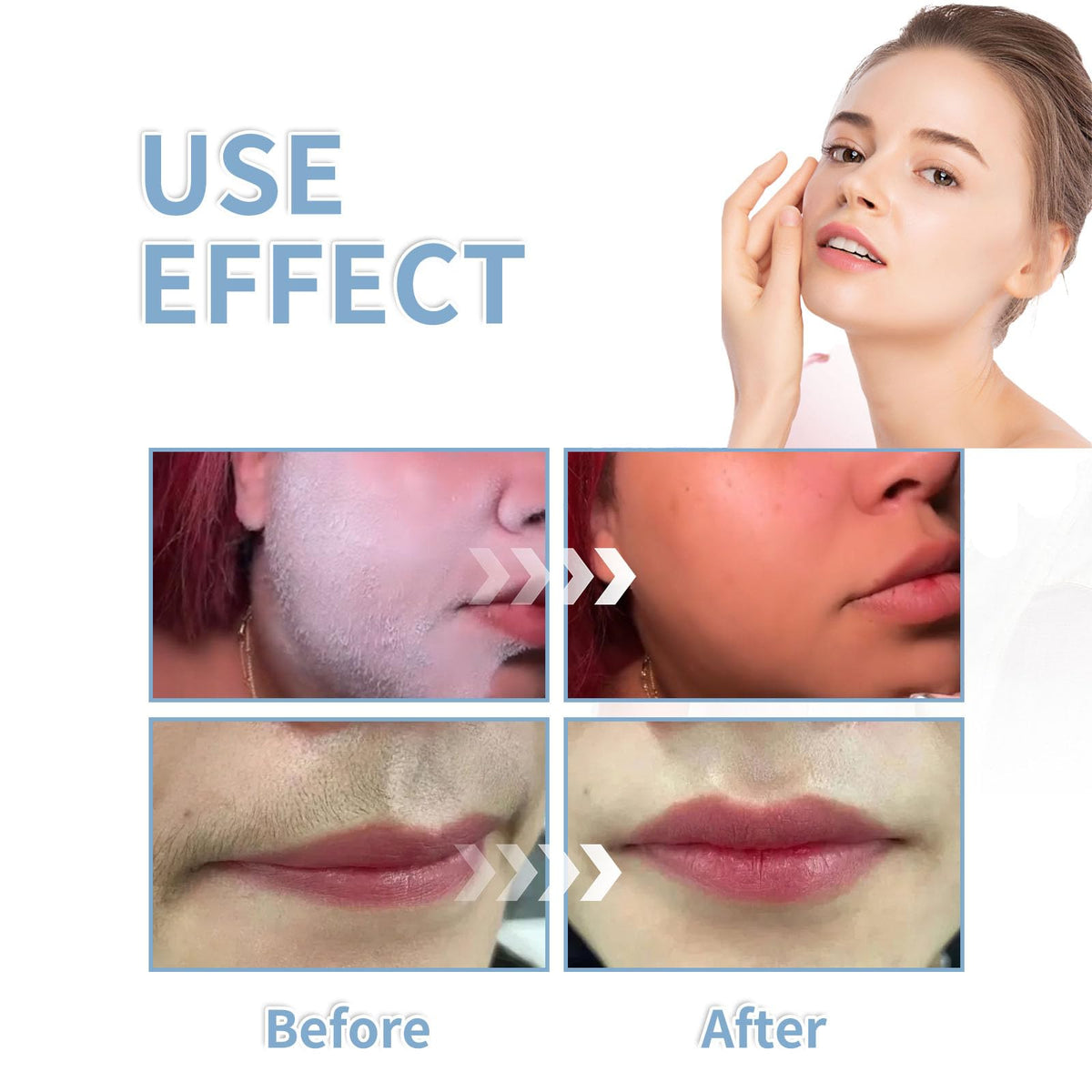 SHARPNAL skin safe pre shave highlighter mist application on face