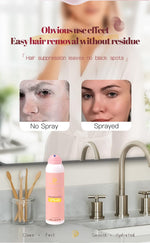 Phaamestic hair identifier kit for women face shaving featuring the 150ml spray bottle and single-edge razor.