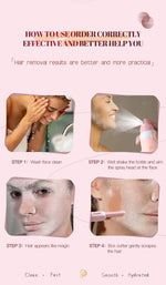 Phaamestic pre shave mist for face shaving showcasing the complete exfoliating kit package contents.