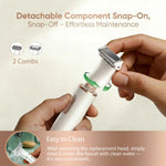 Gurelax multi-functional electric trimmer set neatly arranged on a clean vanity.
