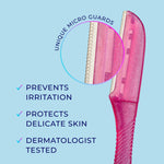 Assorted colors of the Schick Hydro Silk disposable face razors displayed together
