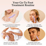 Tanvi27 exfoliating skin care tool showing ergonomic grip and protective cap