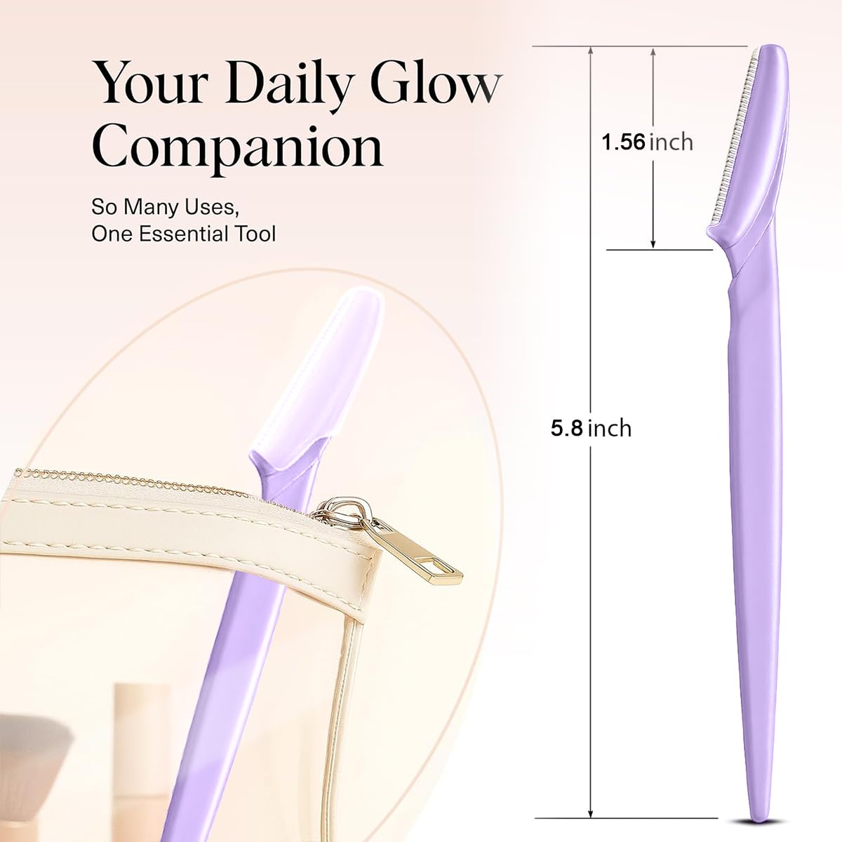 Twelve piece purple facial hair removal razors for men and women hair trimming