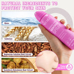 Four pink dermaplaning razors included in the My Store hair identification grooming kit.