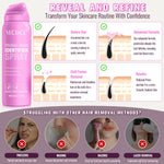 Back view of the four ounce moisturizing hair identification spray bottle detailing ingredients.
