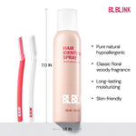 BLBLINK aluminum spray cans showing detailed product instructions and ingredient listings