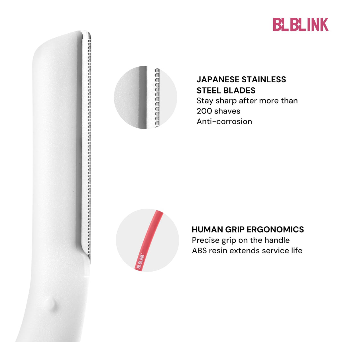 BLBLINK moisturizing hair identifier spray bottle being misted onto the face from a distance