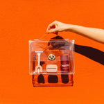 Full packaging view of the USA imported HANNI premium grooming and sustainable shaving set