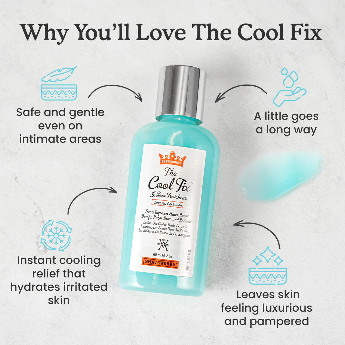 Shaveworks The Pearl Souffle Shave Cream bottle showcasing the formula text