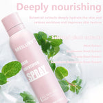 Meilury Moisturizing Face Shaving Spray back label detailing ingredients and instructions
