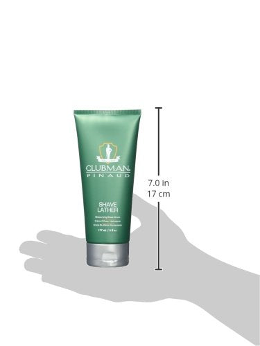 Authentic imported Clubman Pinaud shaving cream six fluid ounce product shot