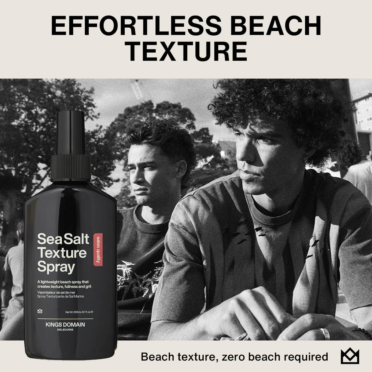 Kings Domain Sea Salt Spray 200ml professional hair styling