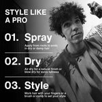 Kings Domain Melbourne lightweight beach hair spray bottle