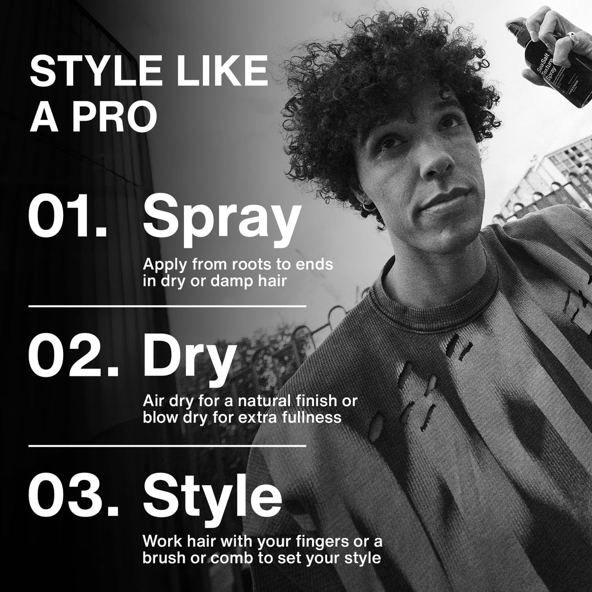 Kings Domain Melbourne lightweight beach hair spray bottle