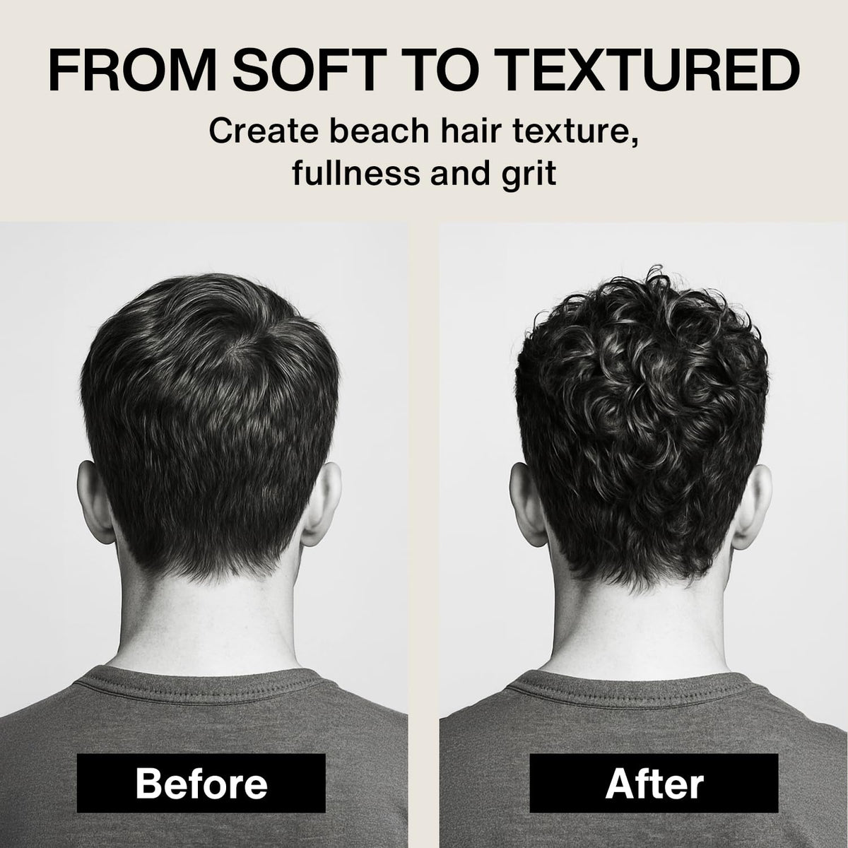 Matte finish texturizing salt spray for natural volume