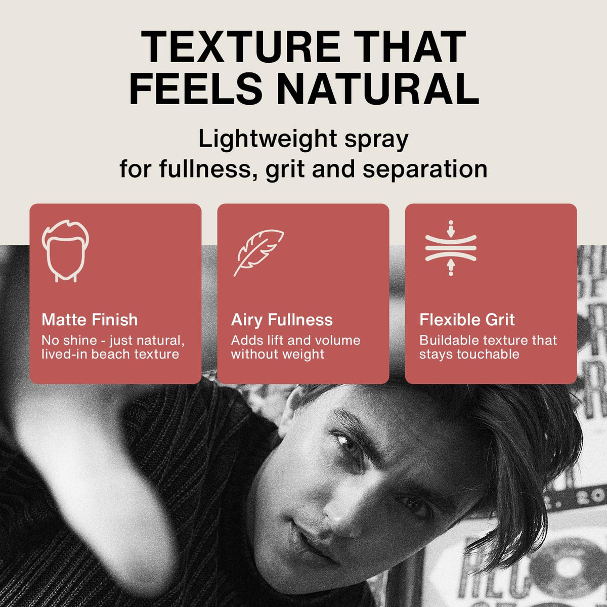 Kings Domain texture spray for fuller and thicker hair