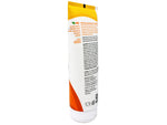 Close up of the back label of Alba Botanica soap free shaving cream with ingredients list