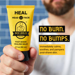 Bee Bald aftershave balm for men showing the premium texture and natural honey ingredients.