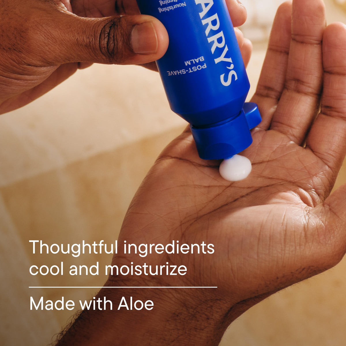 Harry's two pack 3.4 fluid ounce after shave balm for razor burn relief.