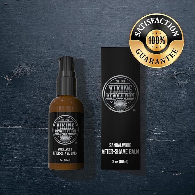 Men sensitive skin care aftershave balm with shea butter and mulberry extract
