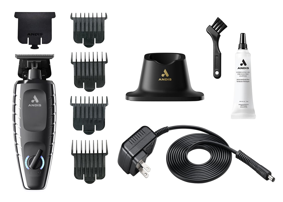 Andis GTX-EXO II cordless hair trimmer black chrome finish