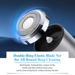 Denir Bonee shaver showing rotary blade head detail