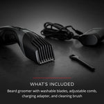 Side profile of Remington rechargeable beard trimmer
