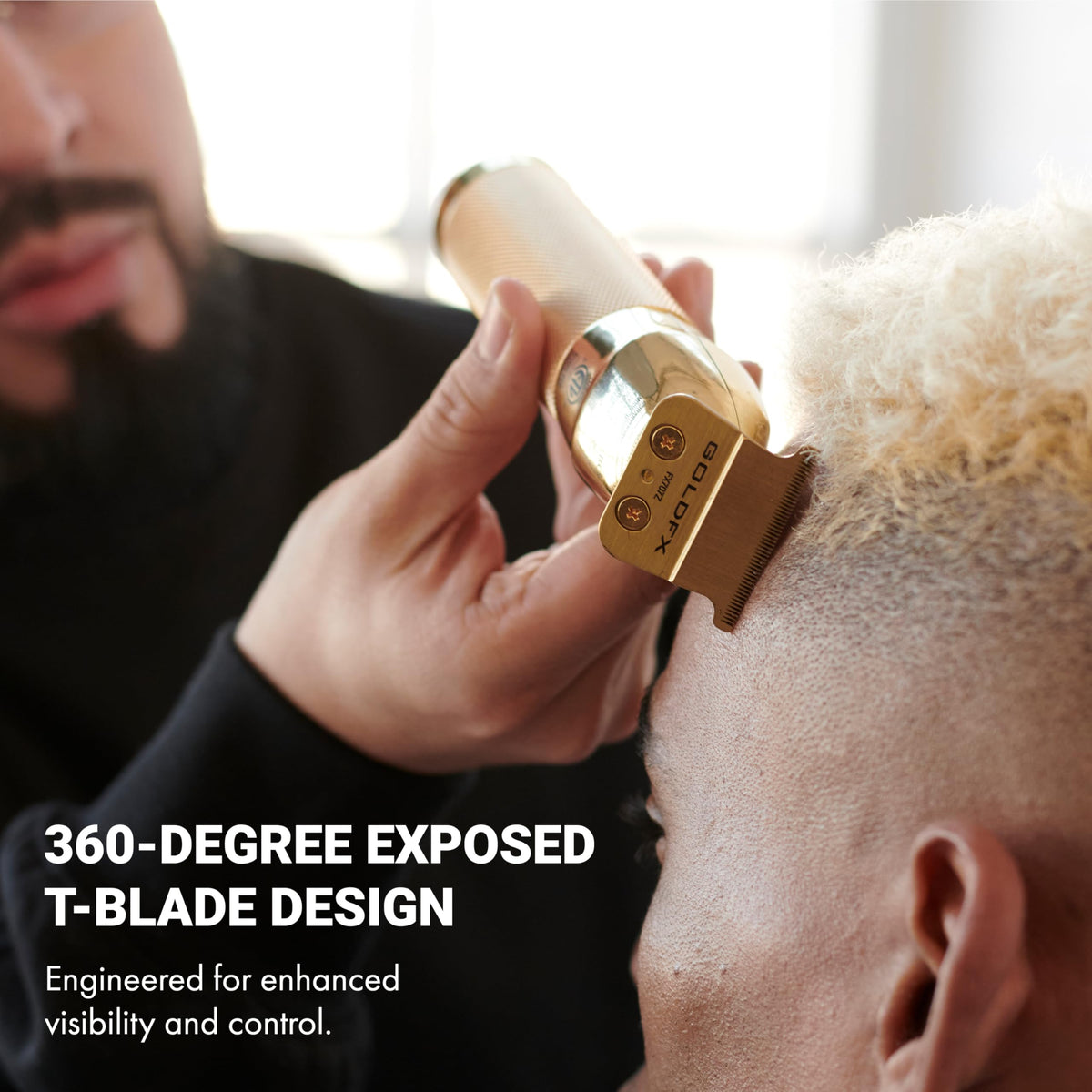 BaBylissPRO FX+ trimmer exposed T-blade detail view