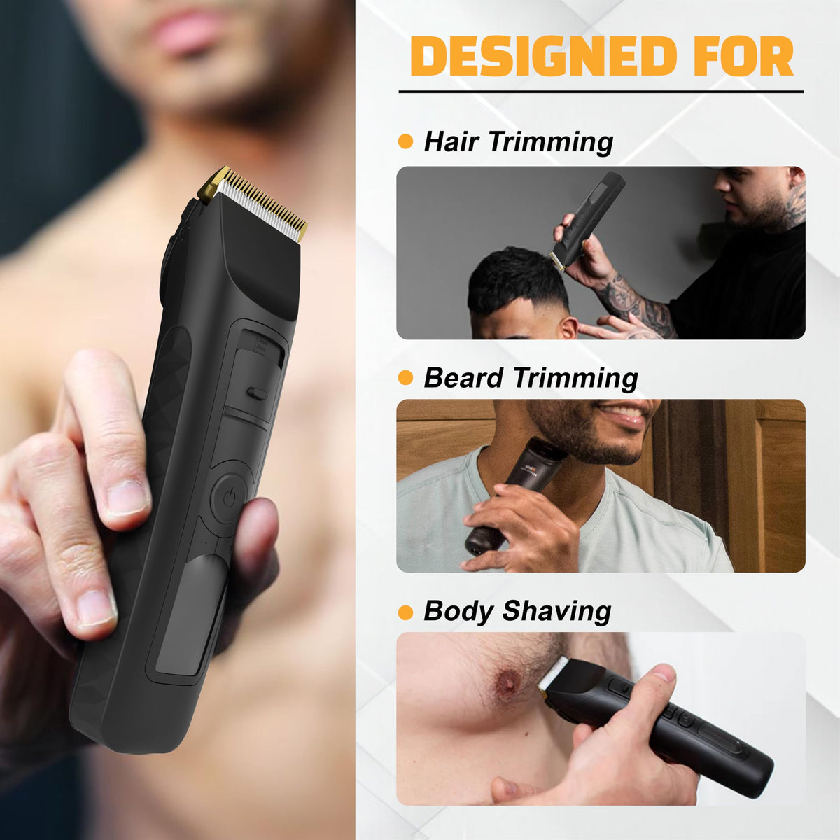 Brio Beardscape V2 ergonomic grip design for men