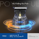 TrimX trimmer being used for body grooming in shower