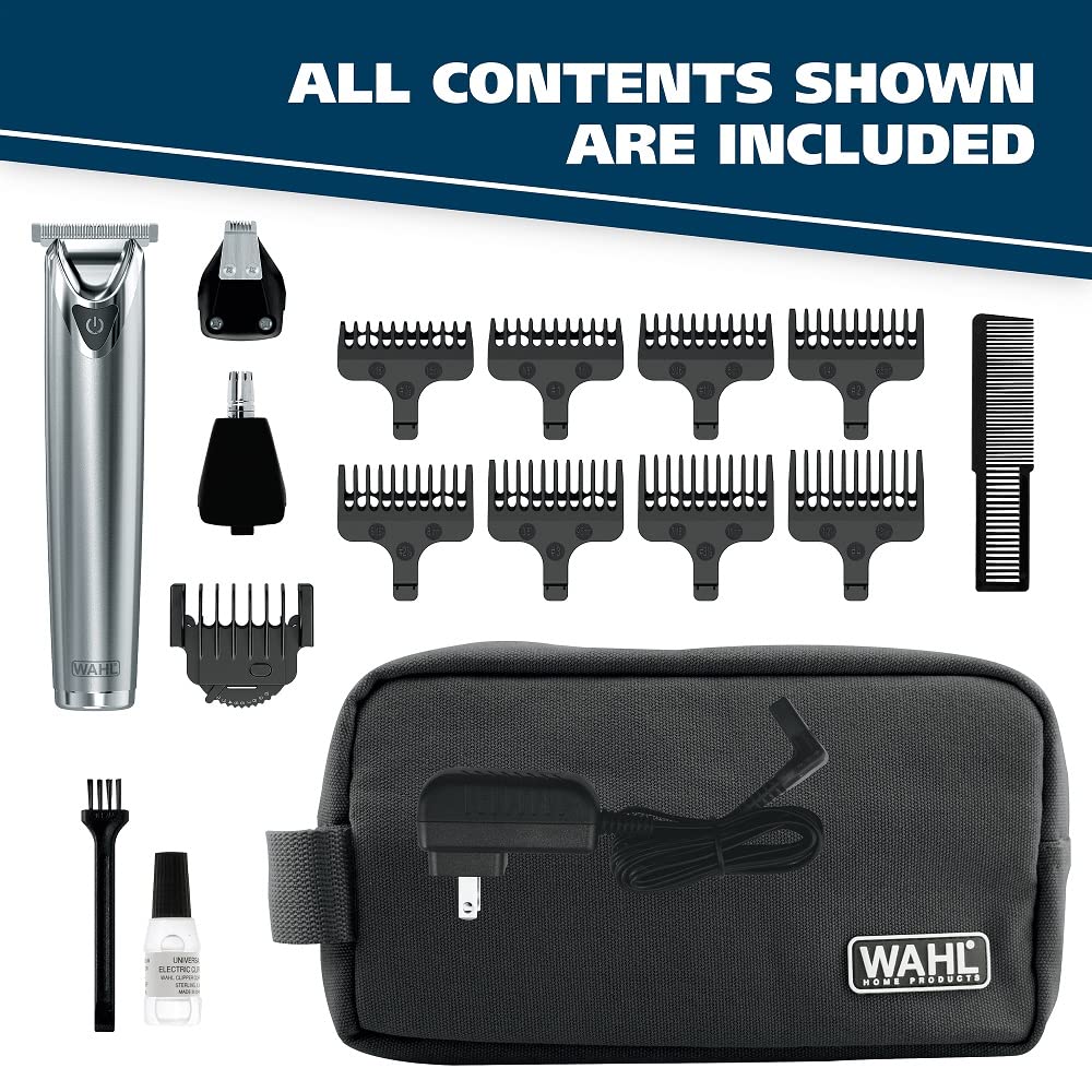 Wahl 9818A cordless trimmer with interchangeable heads
