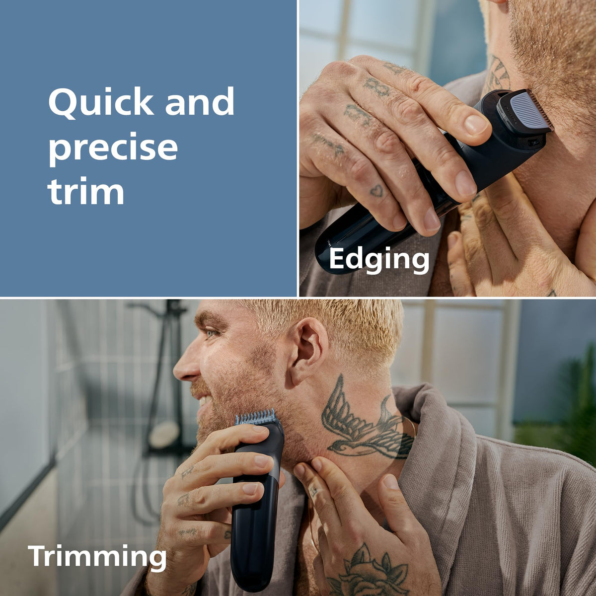 Philips Norelco beard trimmer precision dial setting close up
