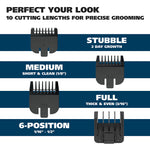 Wahl Groomsman self-sharpening steel blades detail