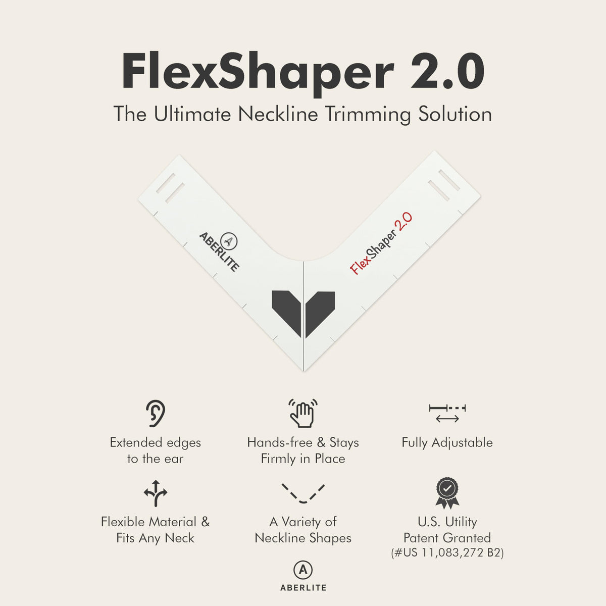 Man using Aberlite FlexShaper 2.0 for precise beard grooming