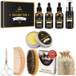 Premium gift box packaging containing the complete imported facial hair care routine