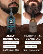Premium sandalwood and vanilla scented beard oil for taming coarse hair