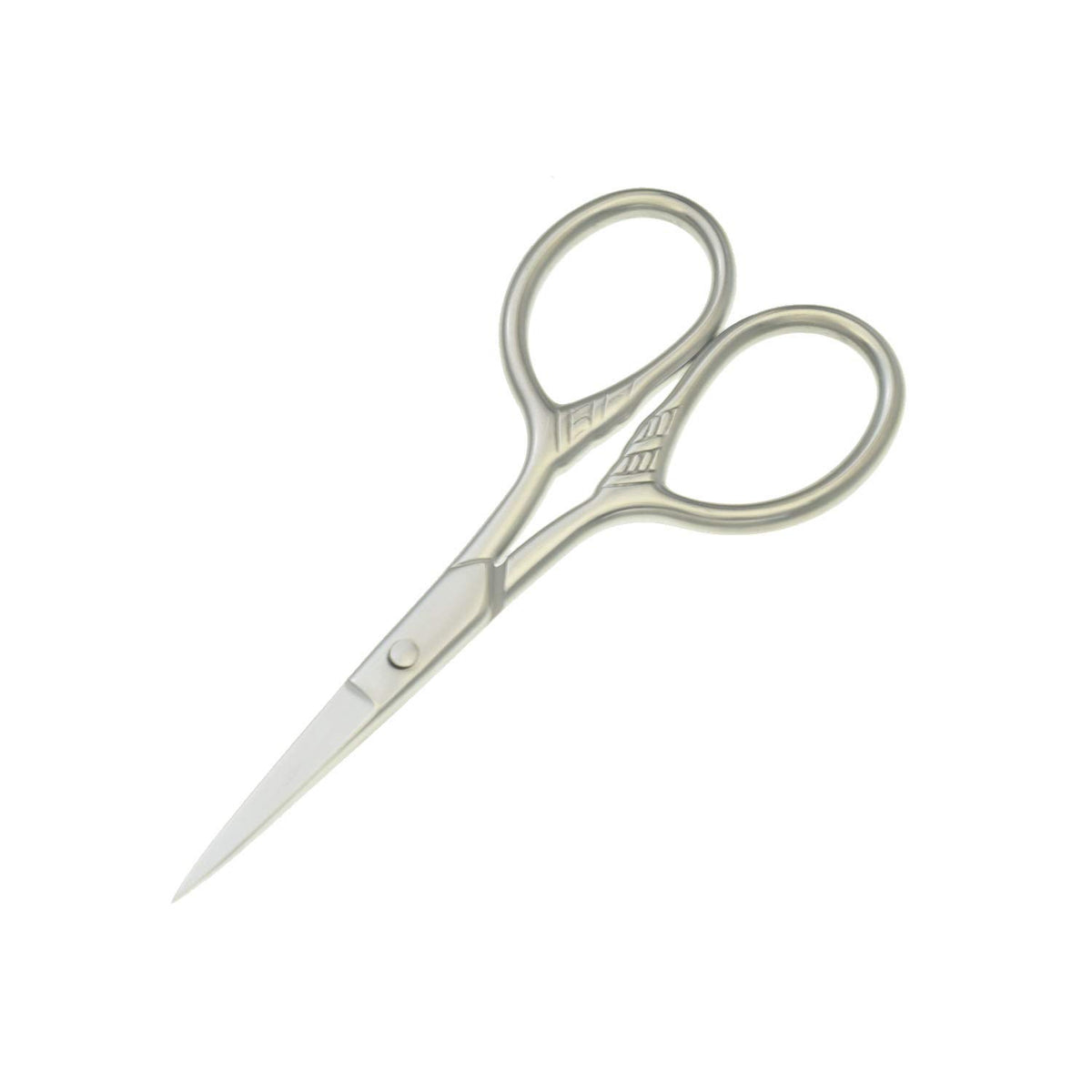 Premium Yutoner stainless steel beard scissors being used for precise mustache shaping