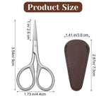 AsonTao vintage beauty grooming kit with its protective leather case