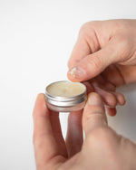 Close up of Barbudo Beard Products styling wax texture