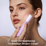 Galtxen sonic dermaplaning tool with interchangeable blade head