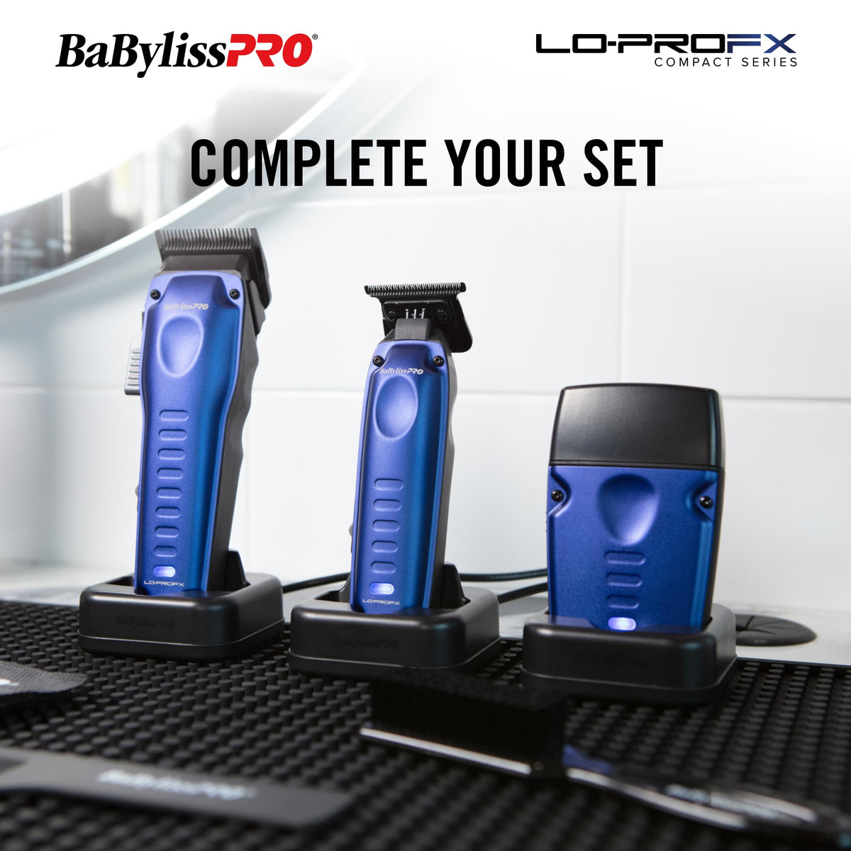 BaBylissPRO LO-PROFX shaver components and packaging