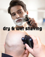 Close up look of the titanium bonded stainless steel blades on the uijino grooming attachment.